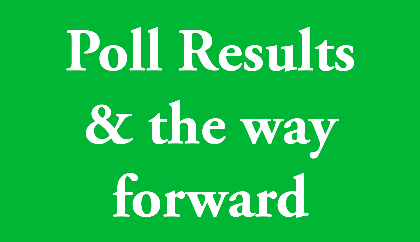 2021 Poll Results